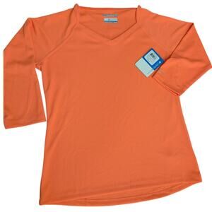 Columbia PFG Omni-Shade Sun Protection Women's V-neck 3/4 Sleeve Medium